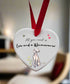 Love and a Weimaraner Ceramic Heart